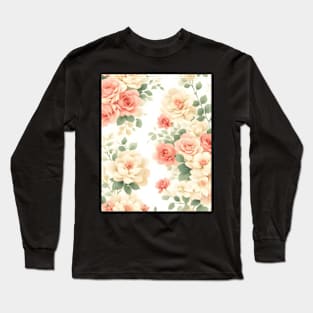 Flowers Floral Pattern Long Sleeve T-Shirt